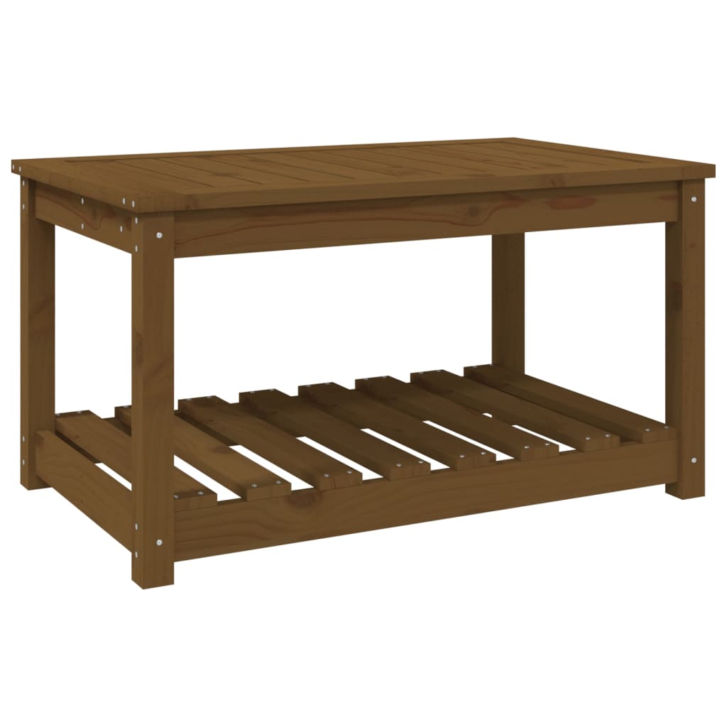 vidaXL Tuintafel 82,5x50,5x45 cm massief grenenhout honingbruin