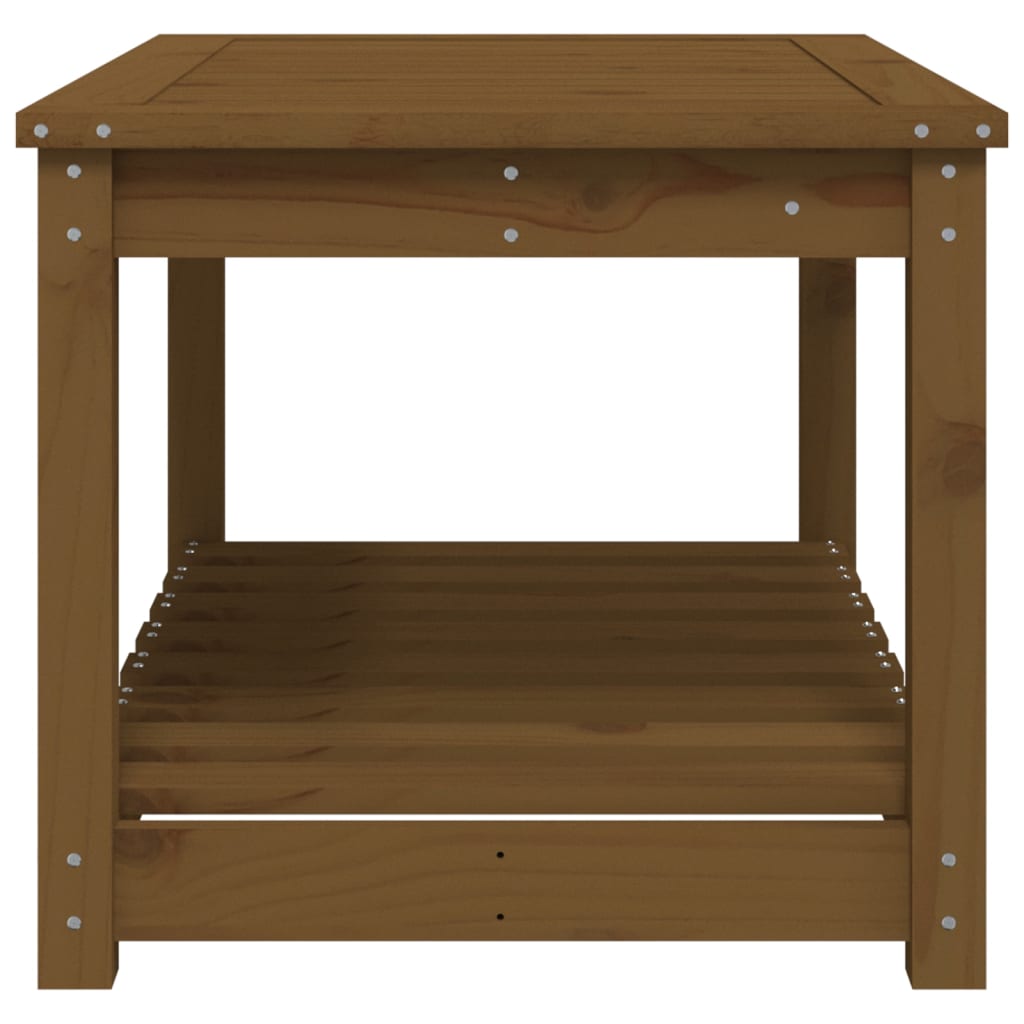 vidaXL Tuintafel 82,5x50,5x45 cm massief grenenhout honingbruin