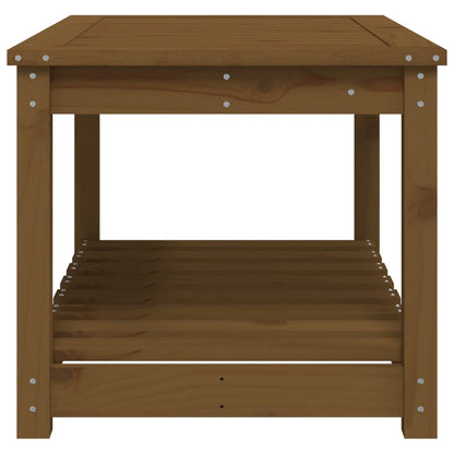 vidaXL Tuintafel 82,5x50,5x45 cm massief grenenhout honingbruin