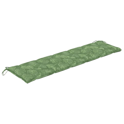 vidaXL Tuinbankkussen 180x50x7 cm oxford stof bladpatroon