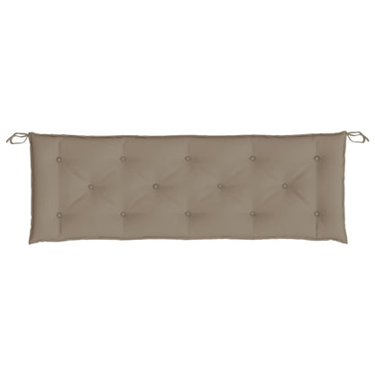 vidaXL Tuinbankkussens 2 st 150x50x7 cm oxford stof taupe