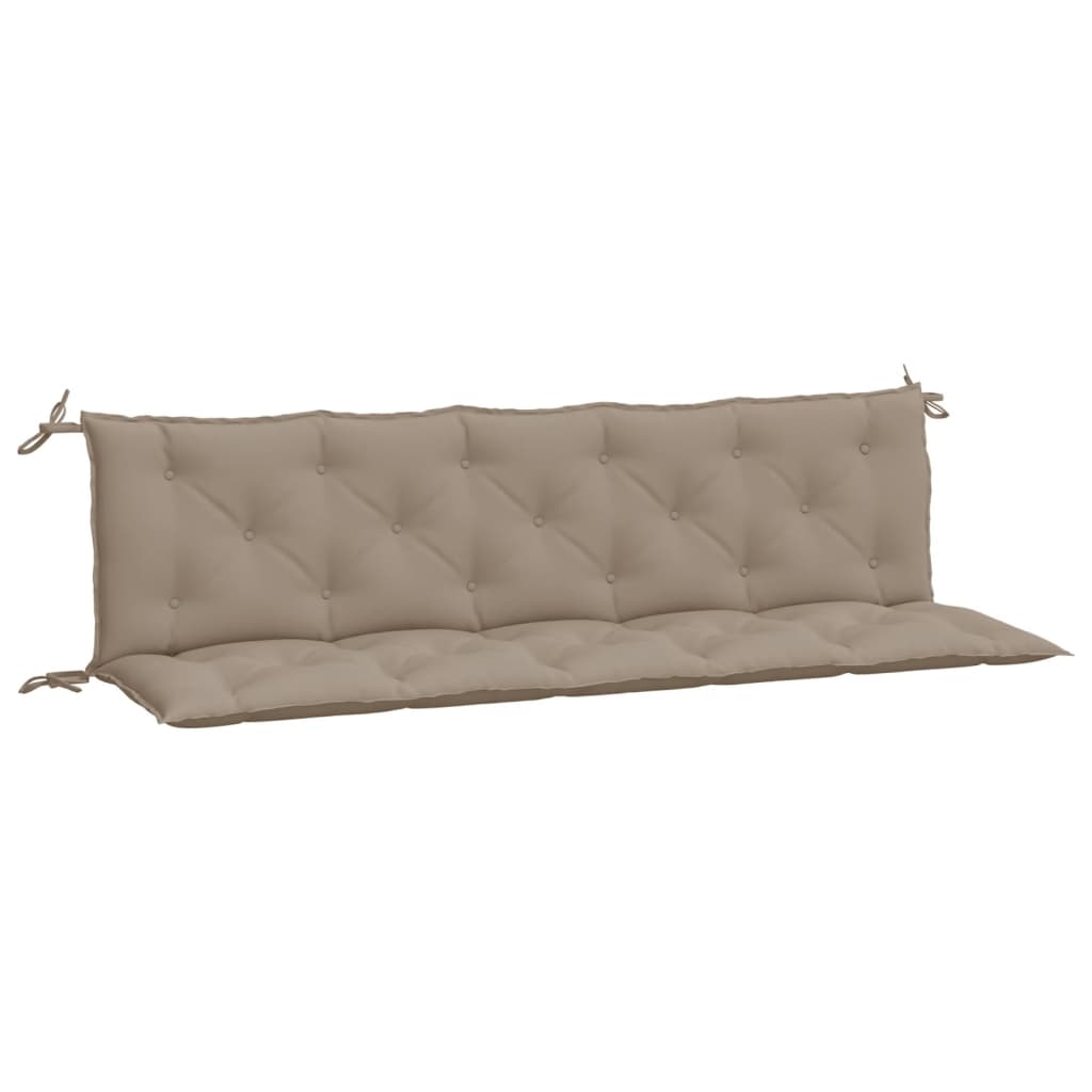 vidaXL Tuinbankkussens 2 st 180x50x7 cm oxford stof taupe