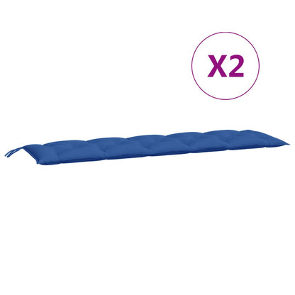 vidaXL Tuinbankkussens 2 st 180x50x7 cm oxford stof blauw