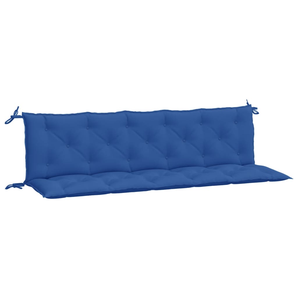 vidaXL Tuinbankkussens 2 st 180x50x7 cm oxford stof blauw