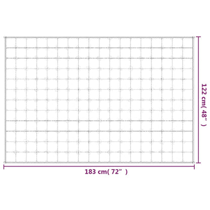 vidaXL Verzwaringsdeken 122x183 cm 5 kg stof grijs