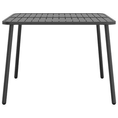 vidaXL Tuintafel 100x100x71 cm staal antracietkleurig