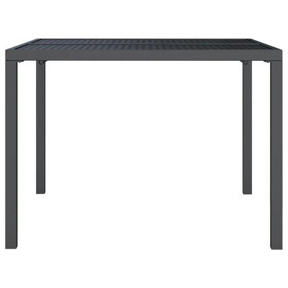 vidaXL Tuintafel 100x100x72 cm staal antracietkleurig