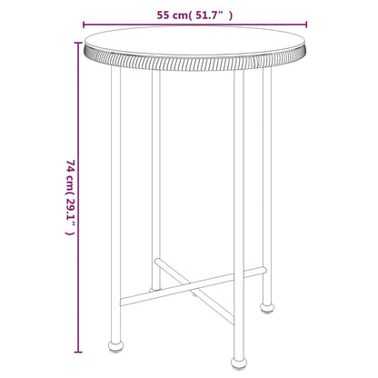 vidaXL 5-delige Tuinset poly rattan