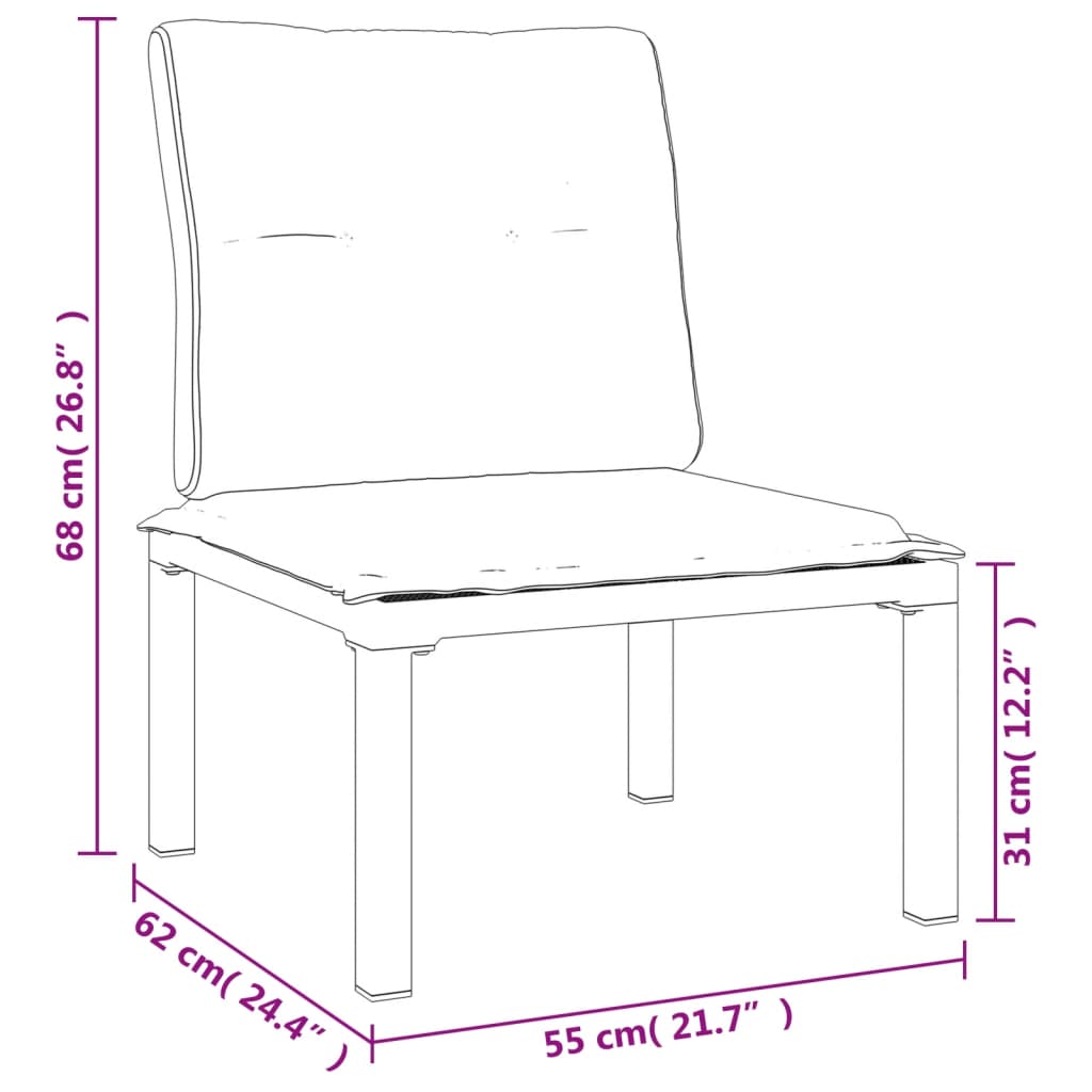 vidaXL 4-delige Loungeset poly rattan zwart en grijs