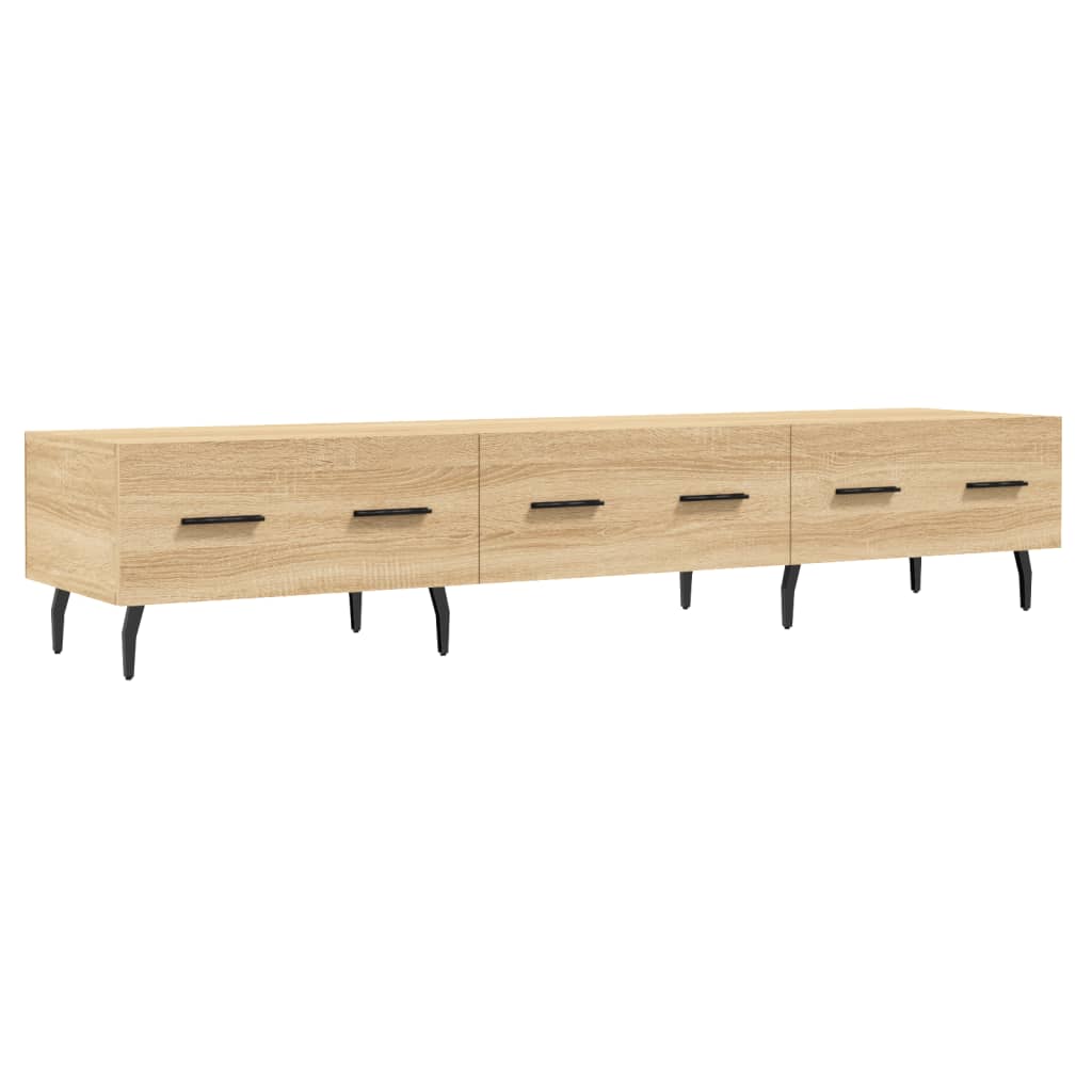 vidaXL Tv-meubel 150x36x30 cm bewerkt hout sonoma eikenkleurig