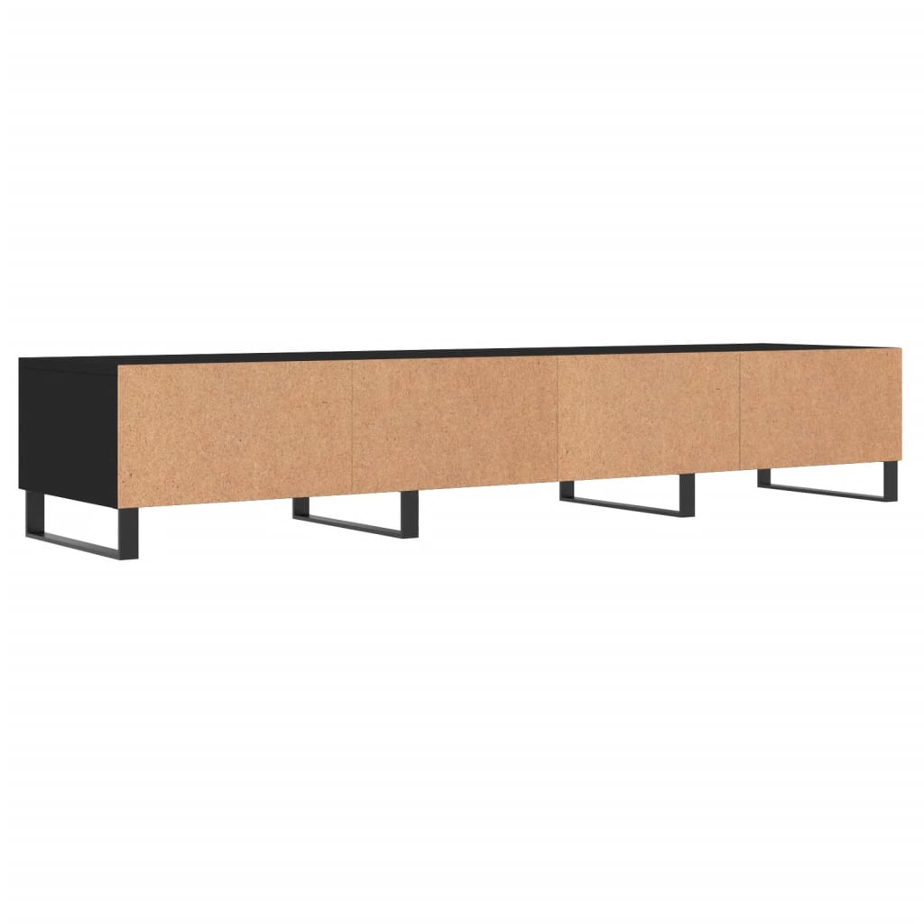 vidaXL Tv-meubel 150x36x30 cm bewerkt hout zwart