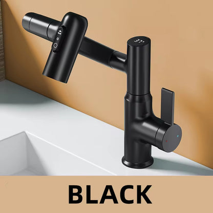 Revolutionary 360° Digital LED Basin Faucet - Multi-Function Hot & Cold Water Mixer for Your Bathroom