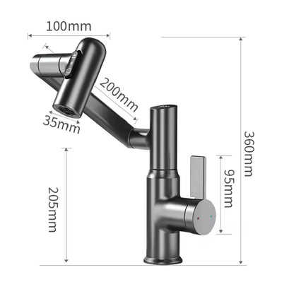 Revolutionary 360° Digital LED Basin Faucet - Multi-Function Hot & Cold Water Mixer for Your Bathroom